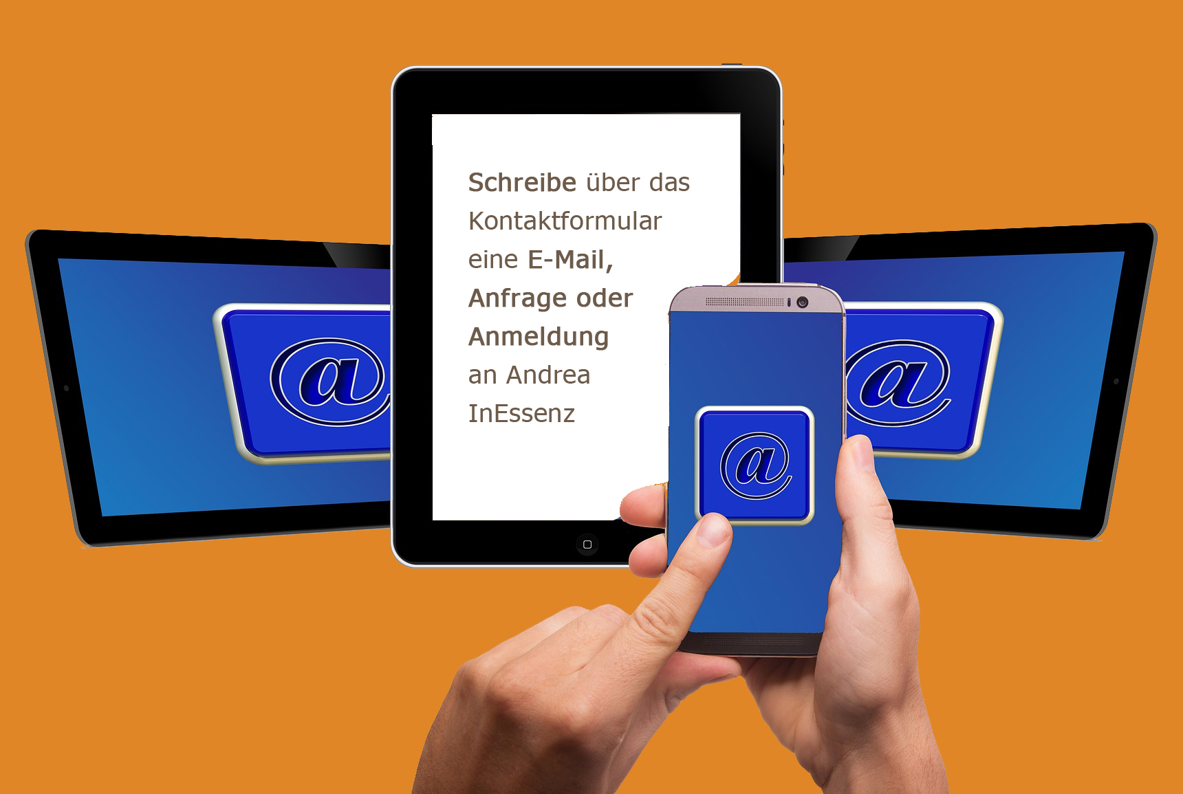 Kontakt zu Andrea. Schreibe eine Anfrage, Anmeldung oder Nachricht an Andrea InEssenz Kontakt für Meetings oder Sessions an Andrea. Schreibe eine Anfrage, Anmeldung oder Nachricht an Andrea InEssenz